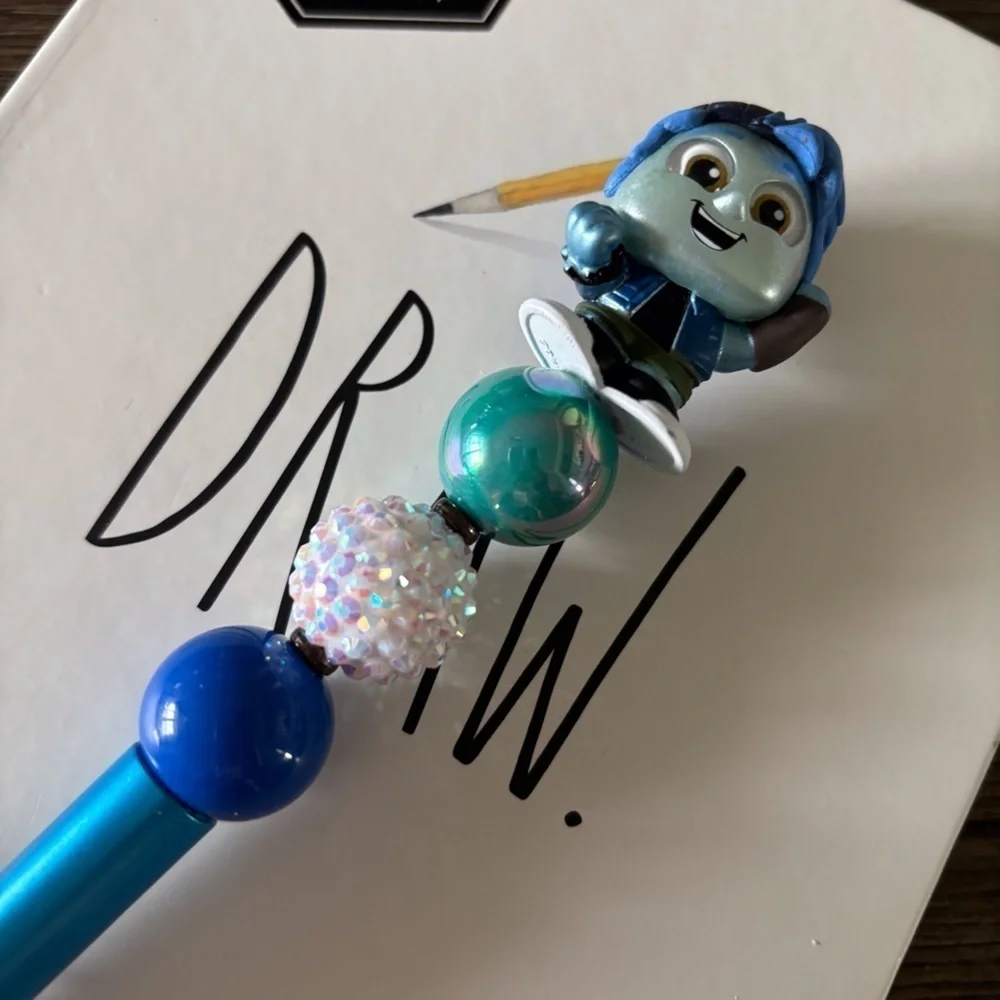 Disney Doorables: Onward: Barley Lightfoot handmade beaded pen